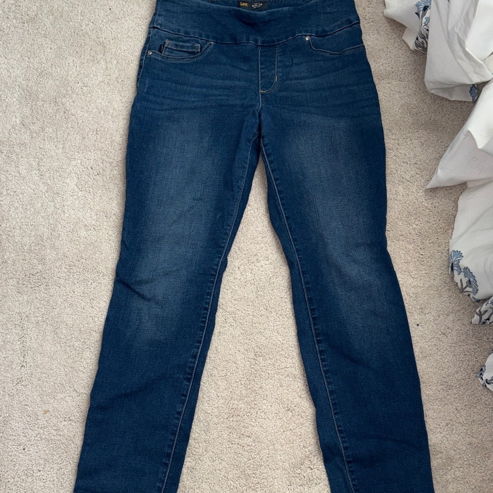 Lee Women's Dark Blue Jeggings - Picture 1 of 3